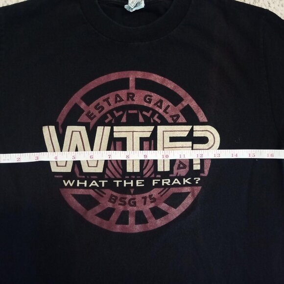 Battlestar Galactica "What The Frak? (WTF?)" Tshirt - Picture 7 of 7